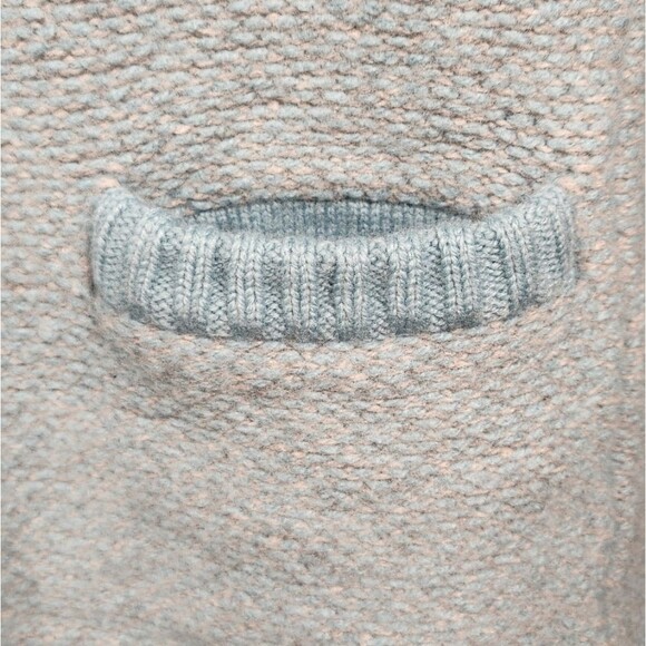 Ann Taylor Cardigan Sweater Merino Wool Modal Blue Gray Turquoise Chanel L - Picture 5 of 12